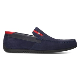 Mocassins en daim Filippo 5274-5 bleu marine