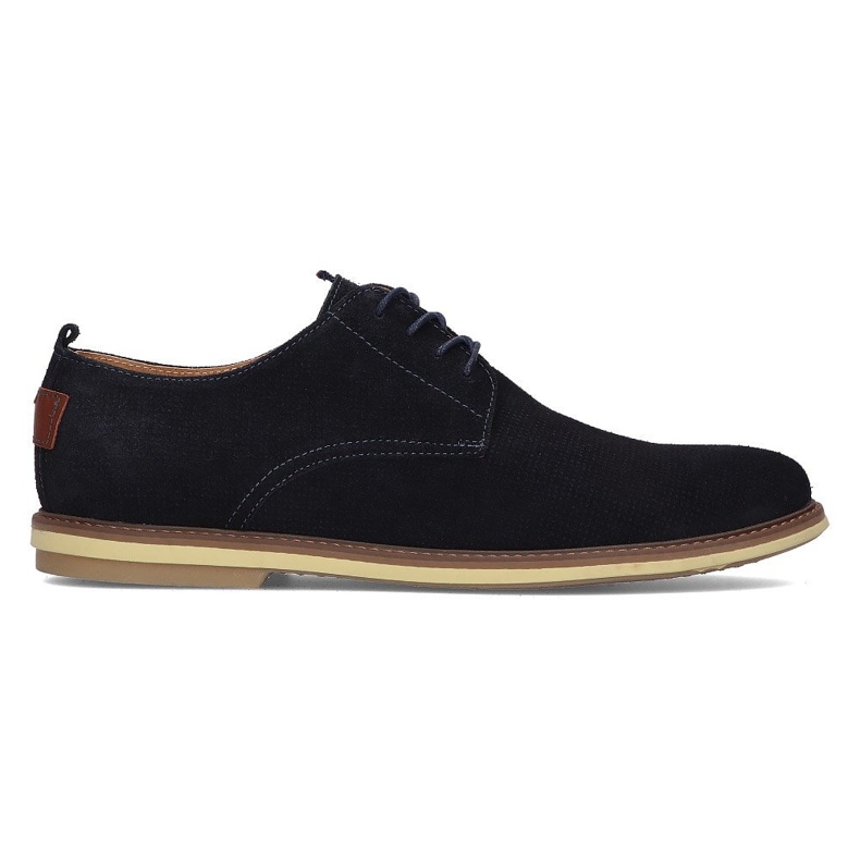 Chaussures en cuir Filippo 5385-1 bleu marine Chaussures en cuir Filippo 5385-1 bleu marine
