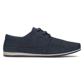 Chaussures en cuir Filippo 5292-3 bleu bleu marin