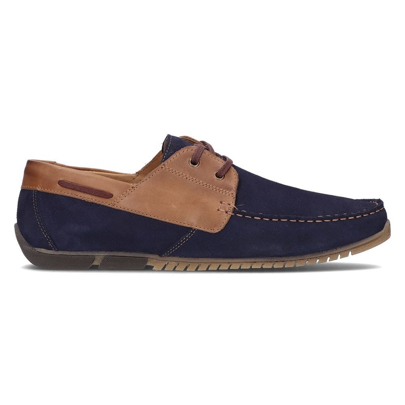 Chaussures en cuir Filippo 5329-2 bleu marine