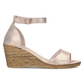 Sandales en cuir Filippo DS2137/21 Go doré d'or