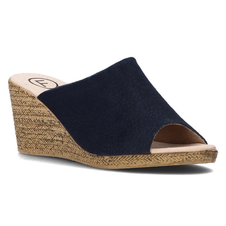 Babouches en cuir Filippo DK2143/21 Nv bleu marine Babouches en cuir Filippo DK2143/21 Nv bleu marine