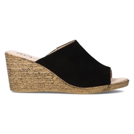 Babouches en cuir Filippo DK2143/21 Bk noir