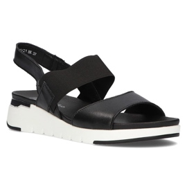 Sandales en cuir Filippo DS2140/21 Bk noir le noir