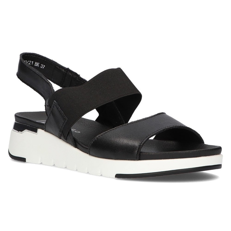 Sandales en cuir Filippo DS2140/21 Bk noir le noir