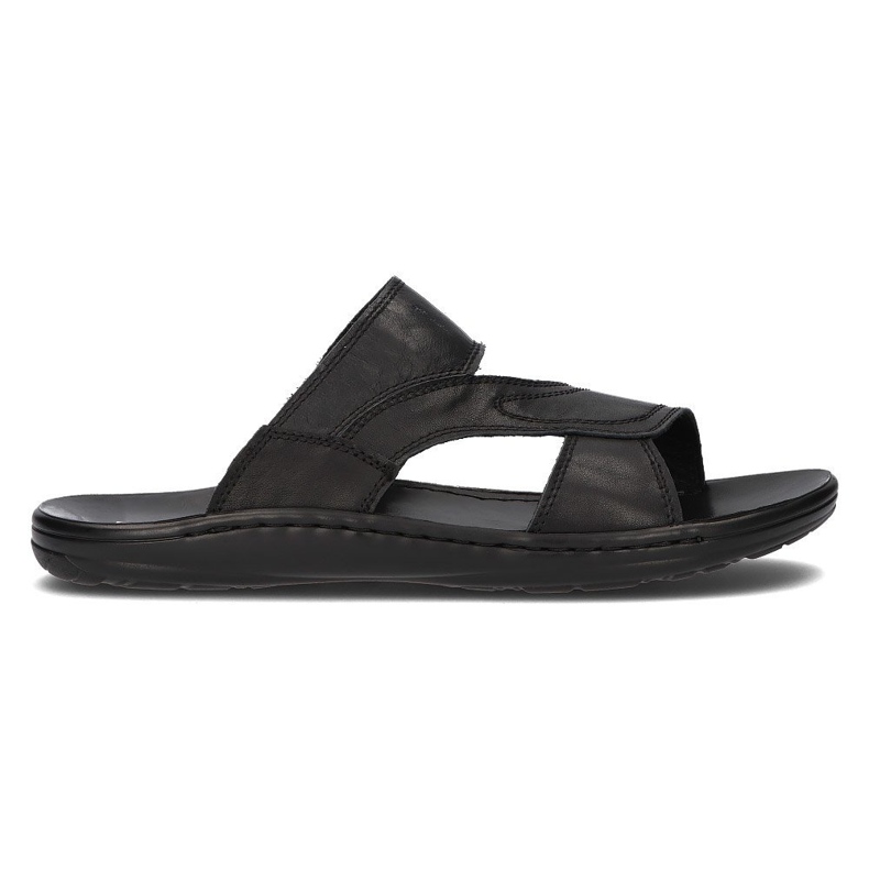 Chaussons homme en cuir Filippo MK2304 / 21 Bk noir le noir
