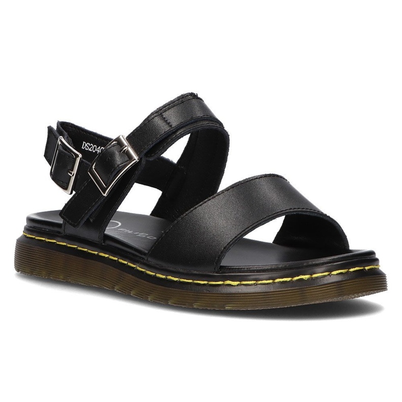 Sandales en cuir Filippo DS2040/21 Bk noir le noir