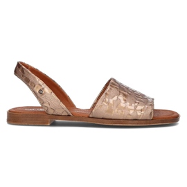 Sandales en cuir Filippo 40215 taupe brun