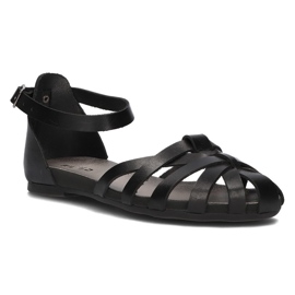 Sandales en cuir Filippo 40224 noir le noir Sandales en cuir Filippo 40224 noir le noir