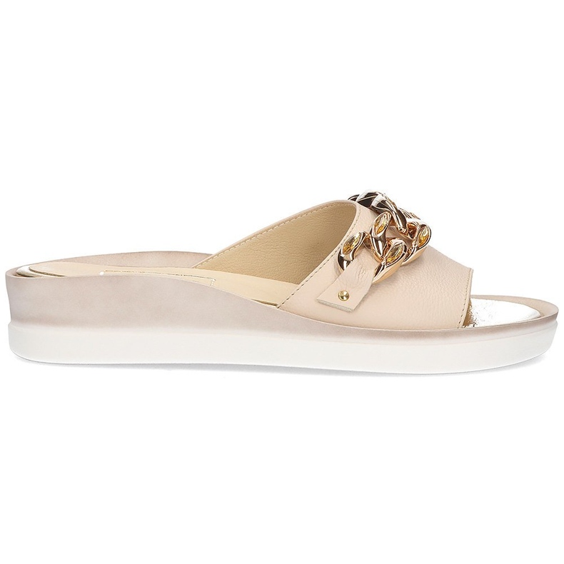 Babouches en cuir Filippo 105 beige Babouches en cuir Filippo 105 beige