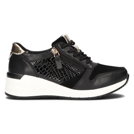 Baskets en cuir Filippo DP2052/21 Bk noir le noir