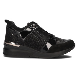Baskets en cuir Filippo DP3170/21 Bk noir le noir