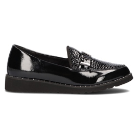 Mocassins en cuir Filippo DP1515 / 21 Bk L noir le noir