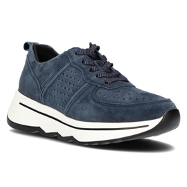 Filippo Baskets en cuir DP3171/21 Nv bleu marine