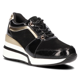 Baskets en cuir Filippo DP3167 / 21 Bk noir