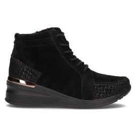 Bottes en cuir Filippo DBT1504 / 21 Bk Bk noir le noir Bottes en cuir Filippo DBT1504 / 21 Bk Bk noir le noir