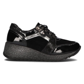 Baskets en cuir Filippo DP3189/21 Bk noir le noir