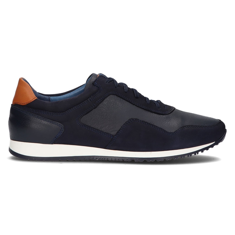 Chaussures en cuir Filippo 1755 bleu marine