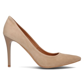 Escarpins en cuir Filippo 956 daim beige