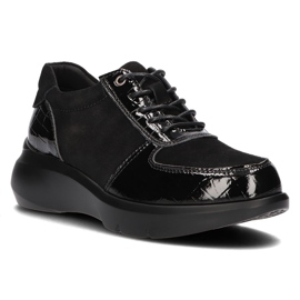 Baskets en cuir Filippo DP3168/21 Bk noir le noir
