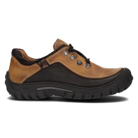 Chaussures en cuir Filippo 917 moutarde brun