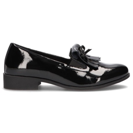 Chaussures en cuir Filippo DP3175 / 21 Bk noir le noir