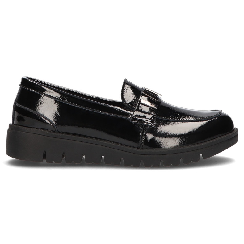 Chaussures en cuir Filippo DP3204 / 21 Bk noir le noir