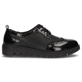 Chaussures en cuir Filippo DP3206 / 21 Bk noir le noir