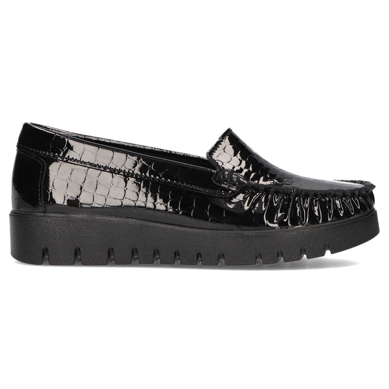 Chaussures en cuir Filippo DP3024/21 Bk Cr noir le noir