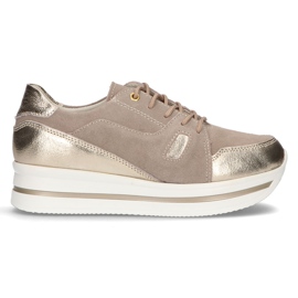 Baskets en cuir Filippo DP3407/21 Beige
