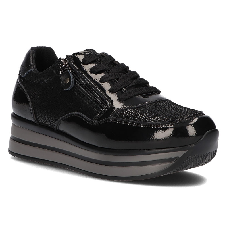 Baskets en cuir Filippo DP3152/21 Bk Noir le noir