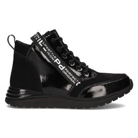 Baskets en cuir Filippo DP3062/21 Bk Noir le noir