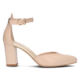 Escarpins en cuir Filippo 2058 beige