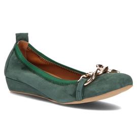 Ballerines en cuir Filippo 894 vert