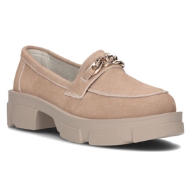 Chaussures en cuir Filippo DP3221/22 Soyez beige