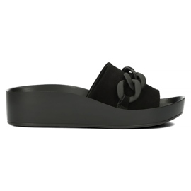 Babouches en cuir Filippo DK3593/22 Bk noir le noir