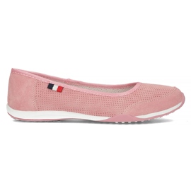 Chaussures en cuir Filippo DP143/22 Pi rose