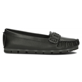Mocassins en cuir Filippo DP3629 / 22 Bk noir le noir