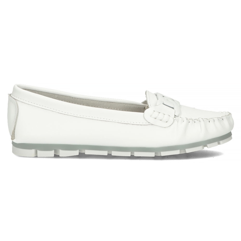 Mocassins en cuir Filippo DP3629 / 22 Wh blanc blanche