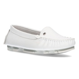 Mocassins en cuir Filippo DP2037 / 22 Wh blanc blanche