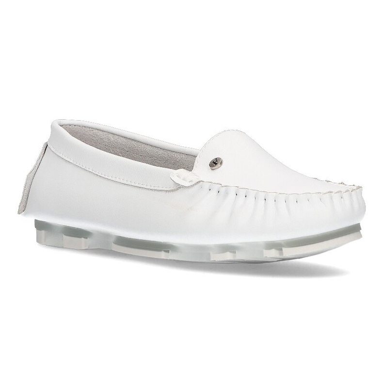 Mocassins en cuir Filippo DP2037 / 22 Wh blanc blanche