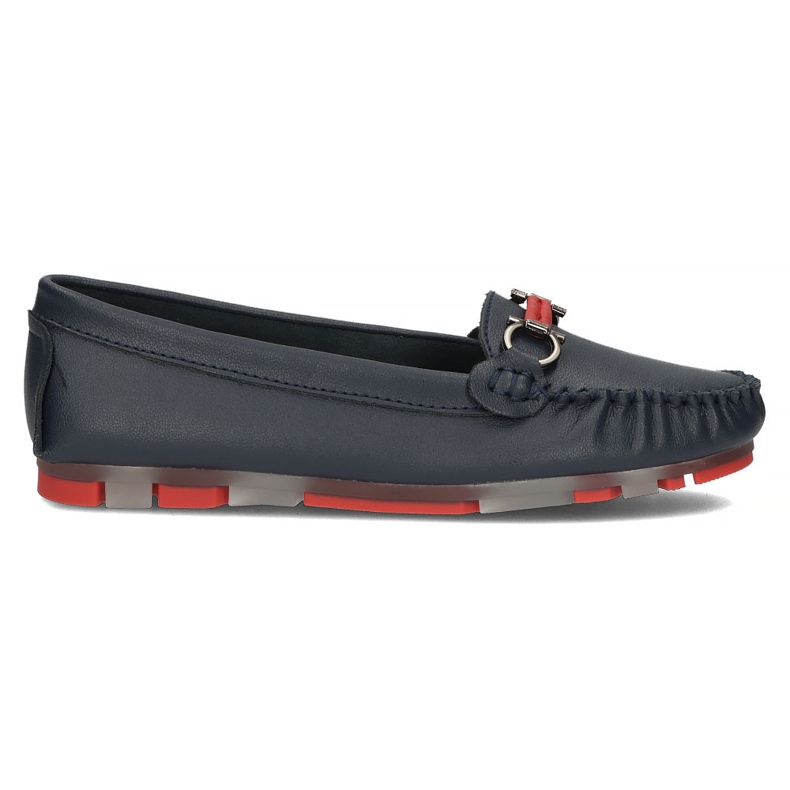 Mocassins en cuir Filippo DP3613/22 Nv Rd bleu marine Mocassins en cuir Filippo DP3613/22 Nv Rd bleu marine