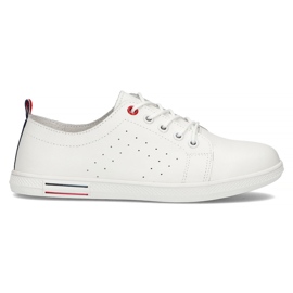 Chaussures en cuir Filippo DP3508 / 22 Wh blanc