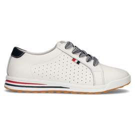 Chaussures en cuir Filippo DP3509 / 22 Wh blanc blanche