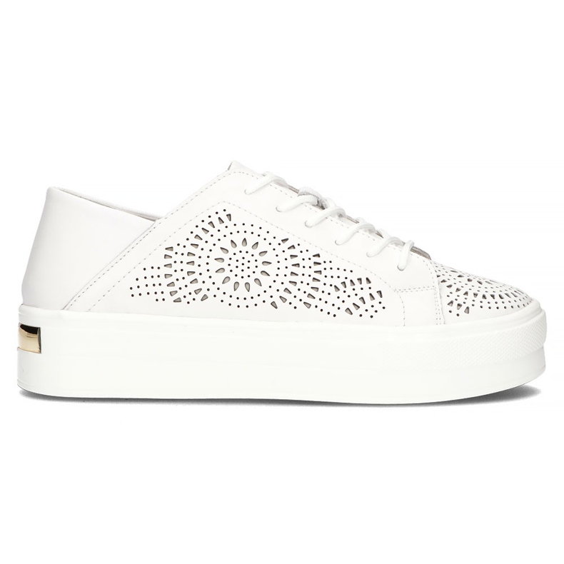 Chaussures en cuir FILIPPO DP3529/22 Wh blanc blanche