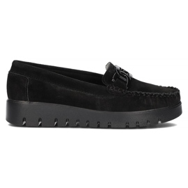 Mocassins en cuir Filippo DP3334 / 22 Bk noir