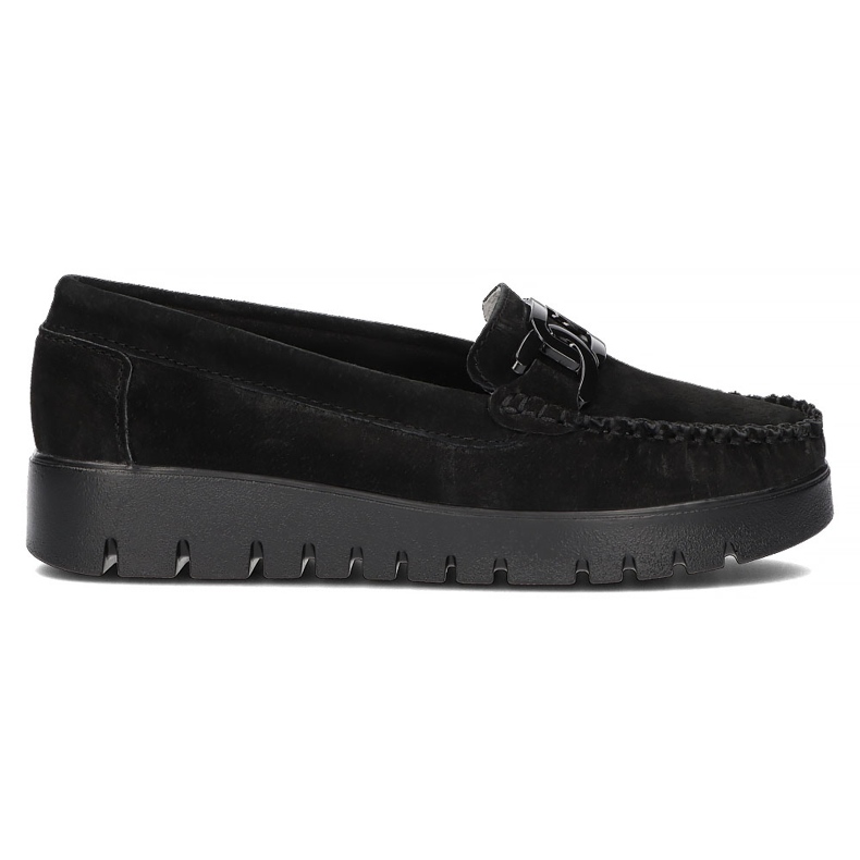 Mocassins en cuir Filippo DP3334 / 22 Bk noir le noir
