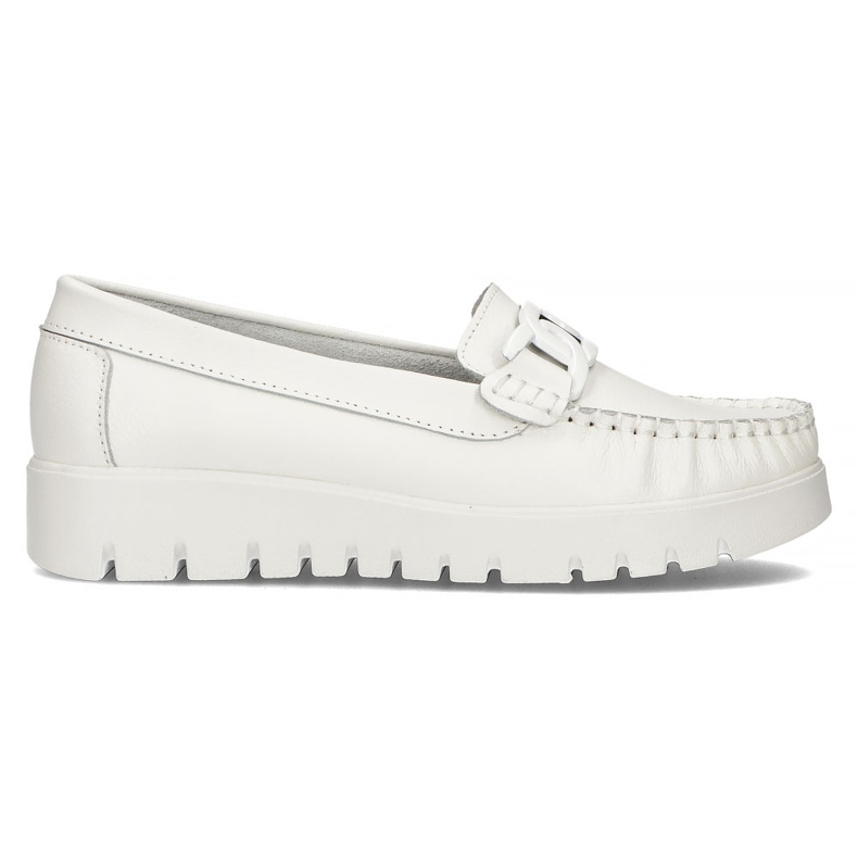 Mocassins en cuir Filippo DP3334 / 22 Wh blanc blanche Mocassins en cuir Filippo DP3334 / 22 Wh blanc blanche