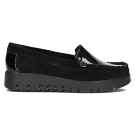 Chaussures en cuir Filippo DP3024 / 22 Bkl noir le noir