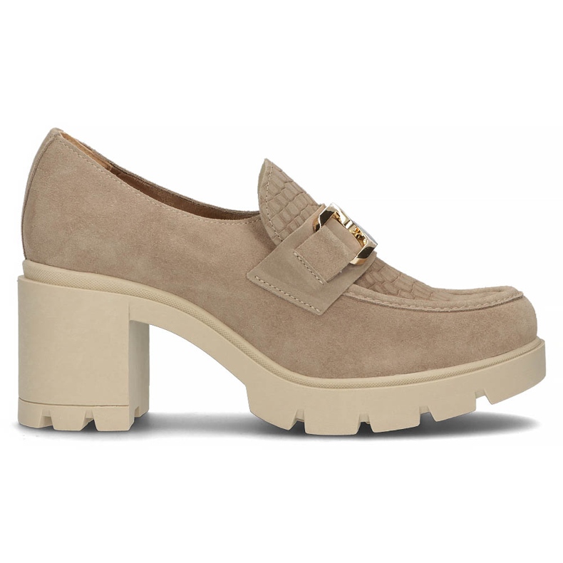 Chaussures en cuir Filippo 20097 Taupe gris